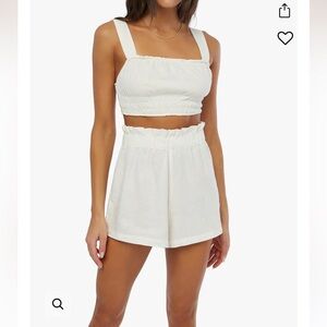 NWT WeWoreWhat Line Blend Crop Tank Top Size M